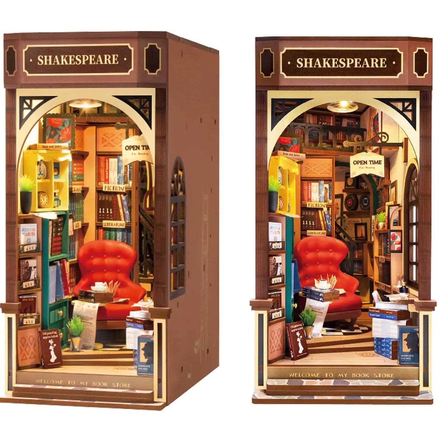 Enchanting Book Nook 3D Wooden Puzzle DIY Kit