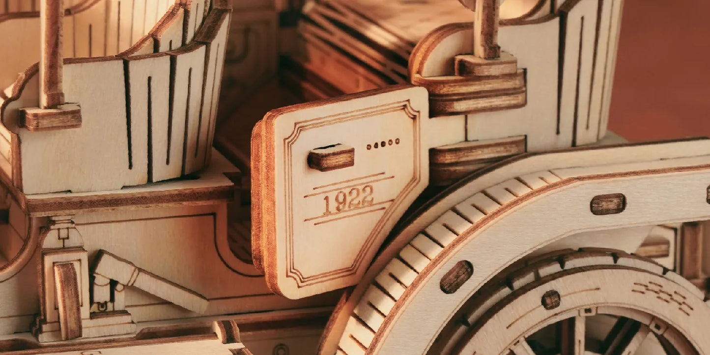 3D Wooden Puzzle Vintage Car