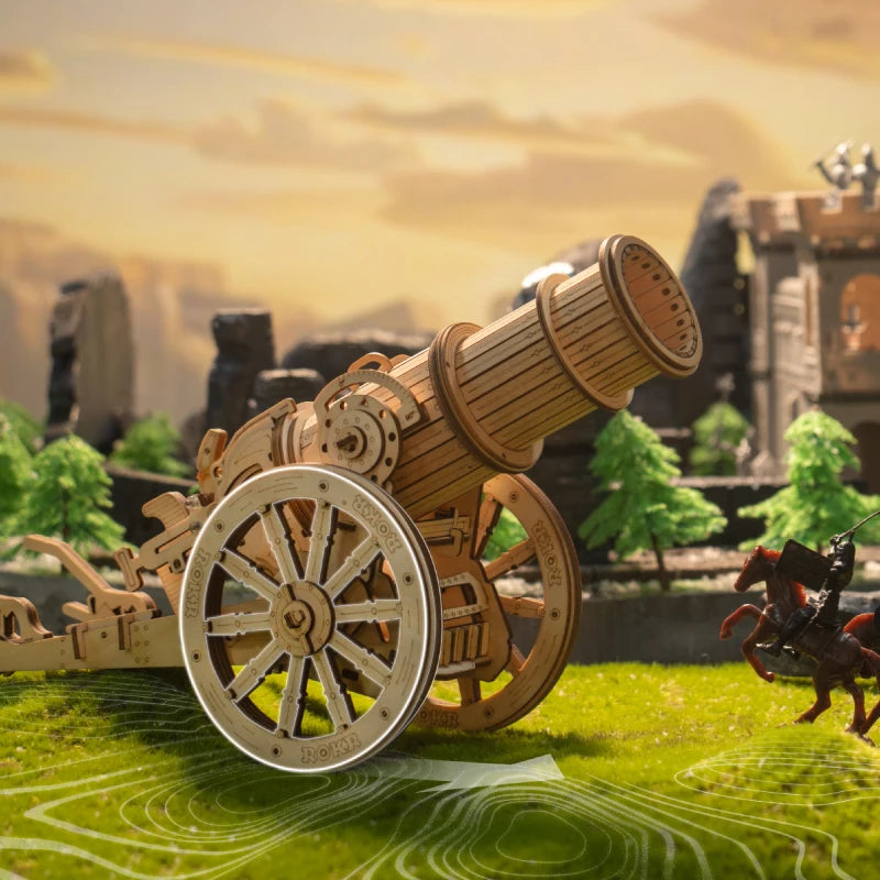DIY Siege Masters: 3D Wooden Puzzle Medieval Assembly Set