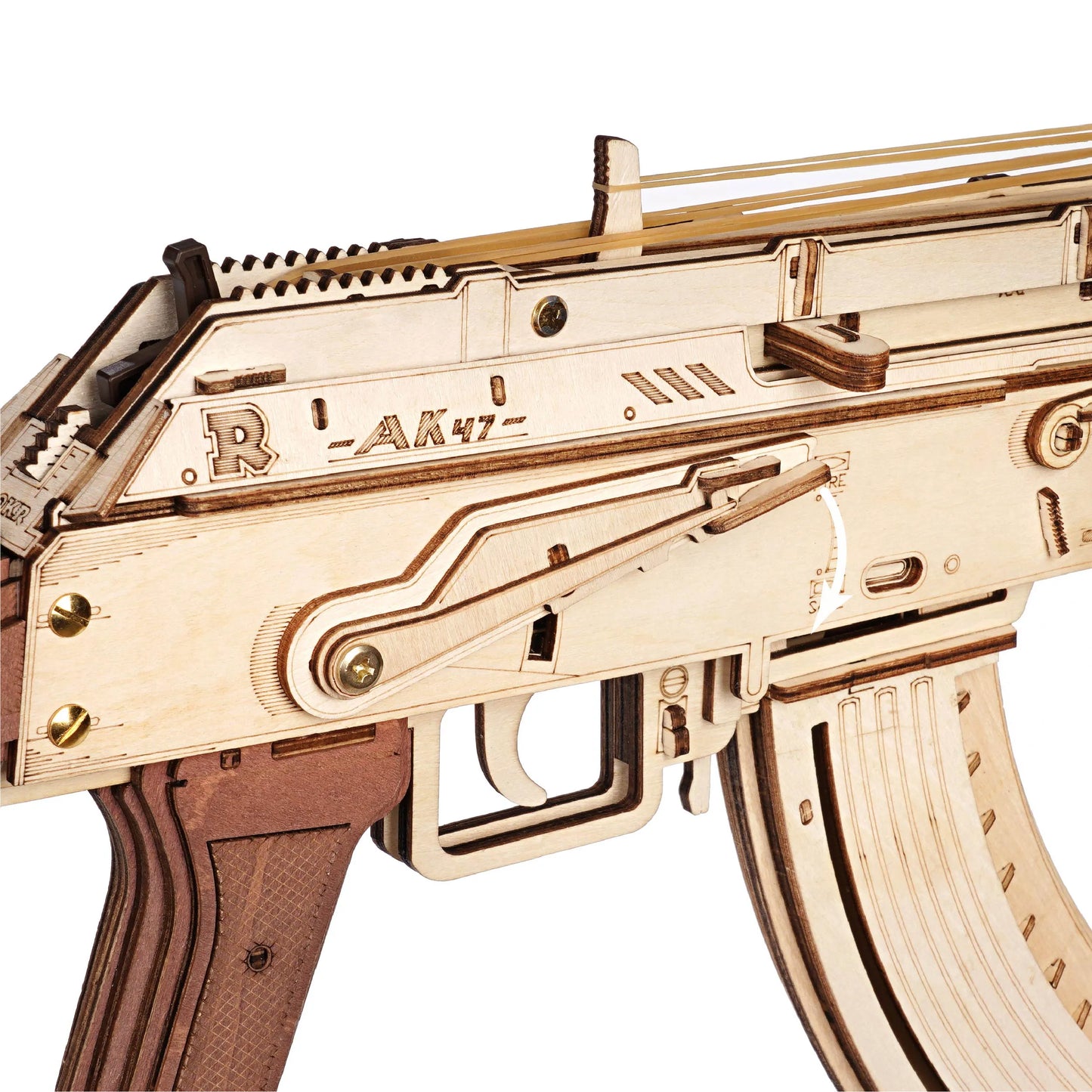 3D Wooden Puzzle Gun Automatic Rifle AK47 DIY