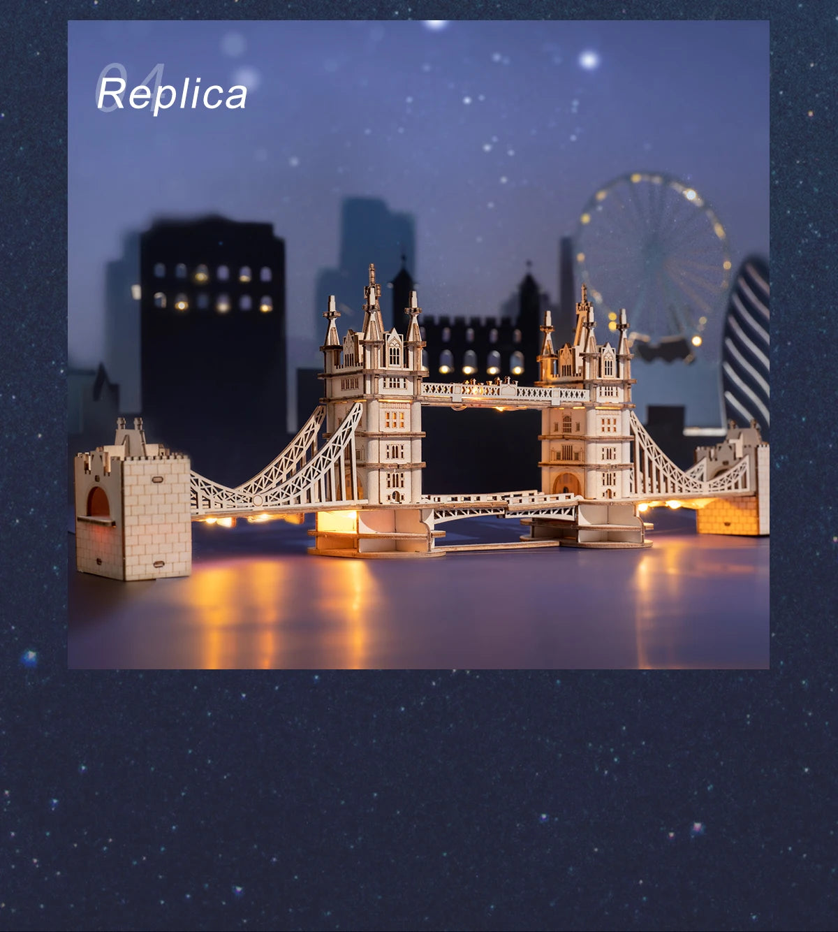 Big Ben and Tower Bridge 3D Wooden Puzzle Toy