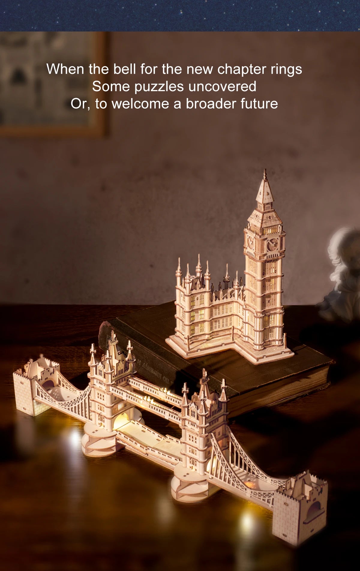 Big Ben and Tower Bridge 3D Wooden Puzzle Toy