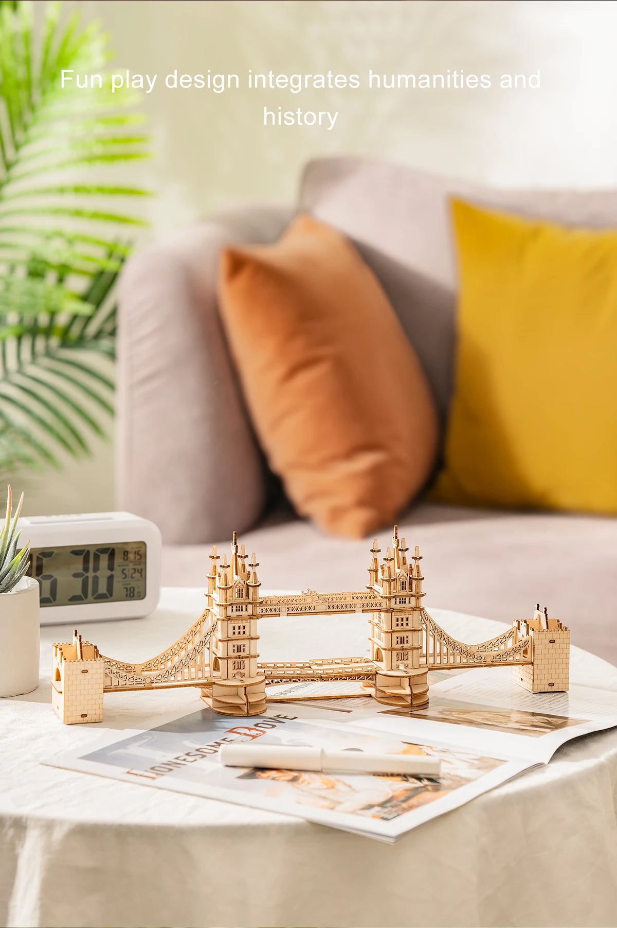 Big Ben and Tower Bridge 3D Wooden Puzzle Toy