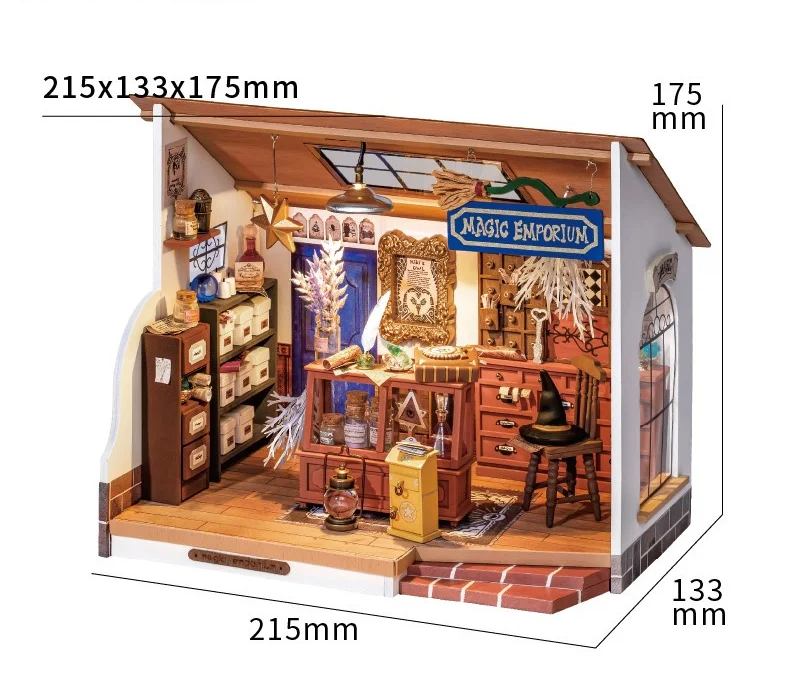 DollHouse: Kiki's Magic Emporium, Alice's Tea Store, Mose's Detective Agency, DIY KIT