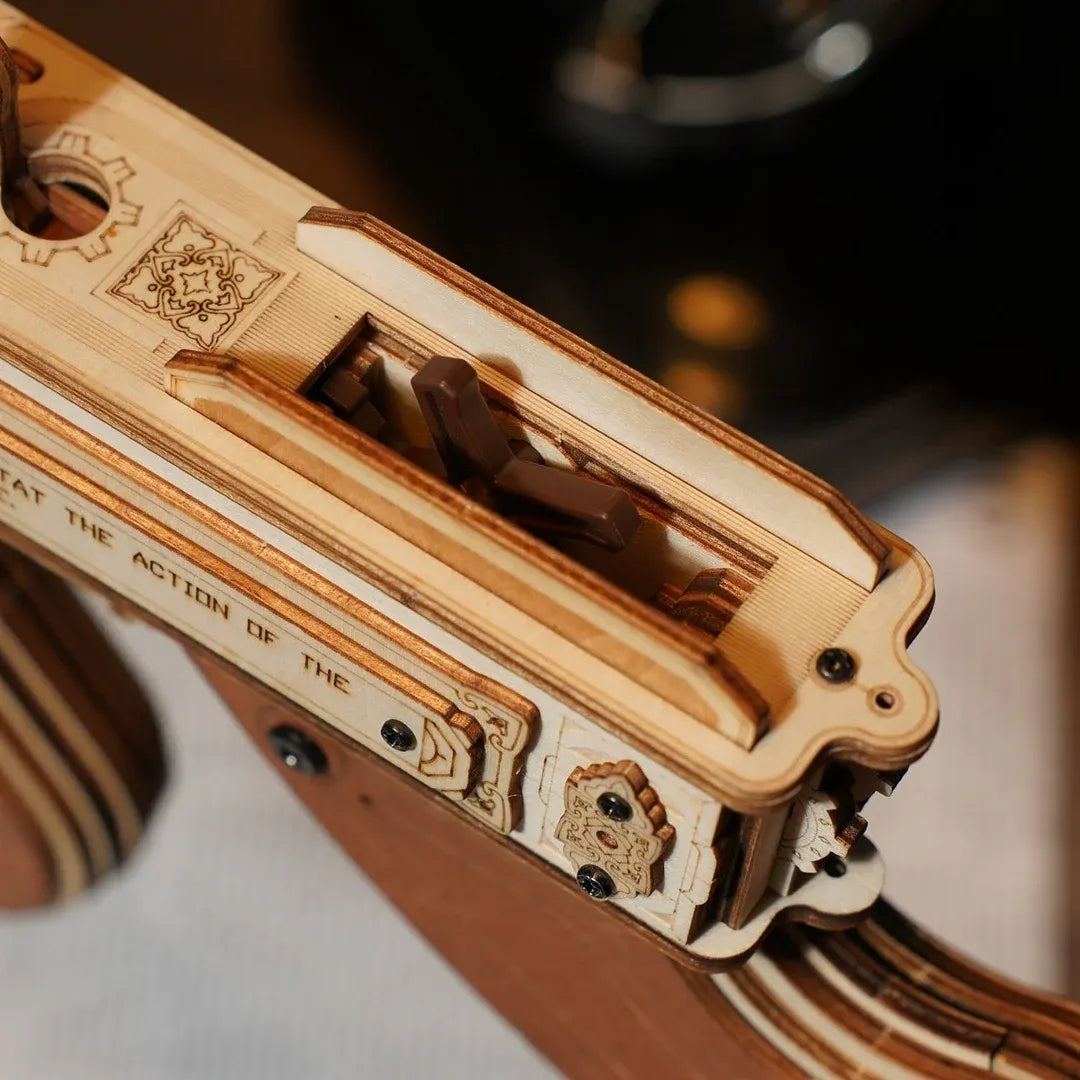 Thompson Submachine Gun Toy DIY Model 3D Wooden Puzzle
