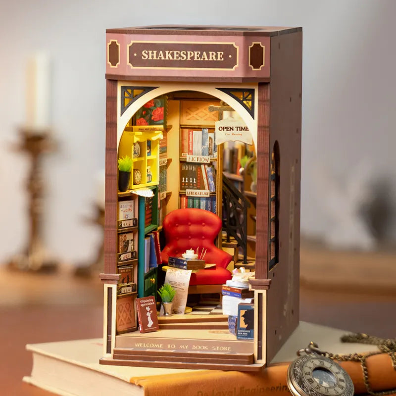 Enchanting Book Nook 3D Wooden Puzzle DIY Kit