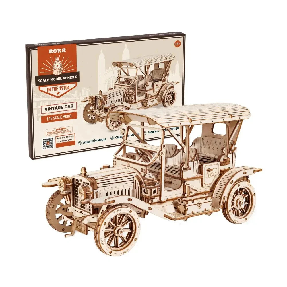 3D Wooden Puzzle Vintage Car
